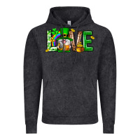 Vintage Black Love st. patricks day Vintage Hoodie - Neo Western