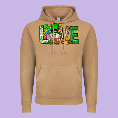 Love St. Patricks Day Vintage Hoodie Designed By Neo Western