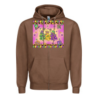 Chestnut mardi gras bead dogs Zipper Hoodie - MaliasSmallBusiness