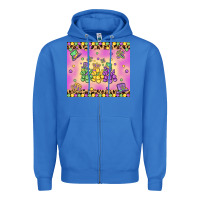 True Royal mardi gras bead dogs Zipper Hoodie - MaliasSmallBusiness