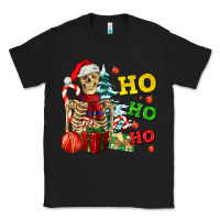 Black Christmas ho ho ho skeleton Classic Tee - AdoDesignShop