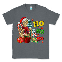 Charcoal Heather Christmas ho ho ho skeleton Classic Tee - AdoDesignShop