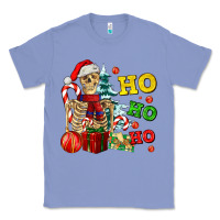 Colony Blue Christmas ho ho ho skeleton Classic Tee - AdoDesignShop