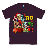 Plum Christmas ho ho ho skeleton Classic Tee - AdoDesignShop