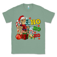 Sage Christmas ho ho ho skeleton Classic Tee - AdoDesignShop