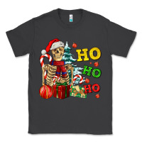 Smoke Christmas ho ho ho skeleton Classic Tee - AdoDesignShop