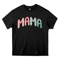 Black mama christmas plaid Heavy Core Tee - MaliasSmallBusiness