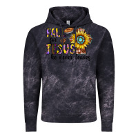 Cloud Black fall for jesus he never leaves Vintage Hoodie - CowhideDigitalArt