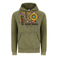 Vintage Olive fall for jesus he never leaves Vintage Hoodie - CowhideDigitalArt