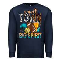 Navy Small Town Big Spirit Premium Sweatshirt - BundleAndBundleShop