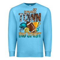 Ocean Blue Small Town Big Spirit Premium Sweatshirt - BundleAndBundleShop