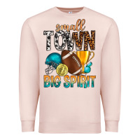 Pale Pink Small Town Big Spirit Premium Sweatshirt - BundleAndBundleShop
