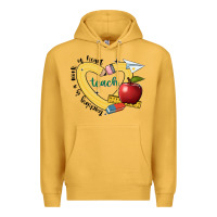 Mustard teaching is a work of heart Premium Hoodie - JahusDesignShop