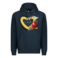 Navy teaching is a work of heart Premium Hoodie - JahusDesignShop
