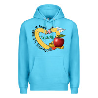 Ocean Blue teaching is a work of heart Premium Hoodie - JahusDesignShop
