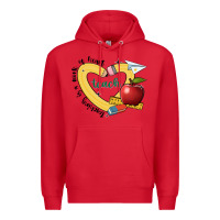 Red teaching is a work of heart Premium Hoodie - JahusDesignShop