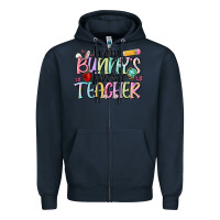 Navy every bunnys favorite teacher Zipper Hoodie - MaliasSmallBusiness