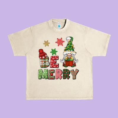 Be Merry Urban Heavy Tee Designed By Bundleandbundleshop