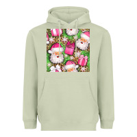 Matcha christmas santa claus and gift box seamless pattern bbs Heavyweight Hoodie - BundleAndBundleShop