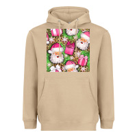 Mushroom christmas santa claus and gift box seamless pattern bbs Heavyweight Hoodie - BundleAndBundleShop
