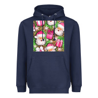 Christmas Santa Claus And Gift Box Seamless Pattern Bbs Heavyweight Hoodie | Teevron
