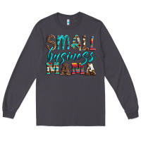 Smoke small business mama leopard turquoise aztec serape cowhide Long Sleeve Tee - Artiststas