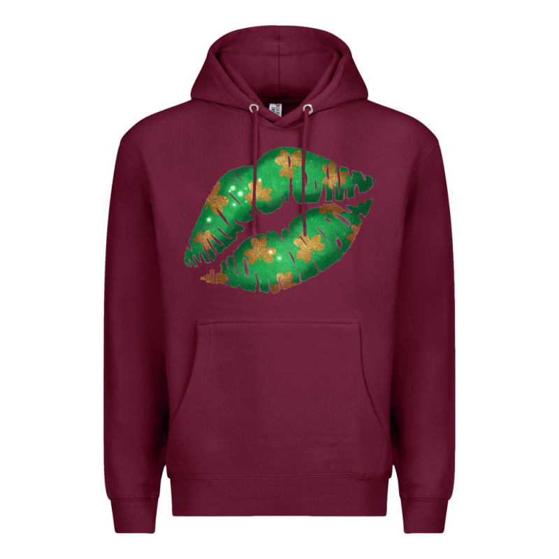 St. Patricks Day Green Lips Premium Hoodie by Bettercallsaul | Teevron
