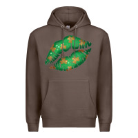 Coffee St. Patricks Day Green Lips Premium Hoodie - Bettercallsaul