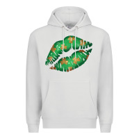 Dove Grey St. Patricks Day Green Lips Premium Hoodie - Bettercallsaul