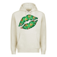 Oatmeal Heather St. Patricks Day Green Lips Premium Hoodie - Bettercallsaul