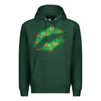 Sports Green St. Patricks Day Green Lips Premium Hoodie - Bettercallsaul