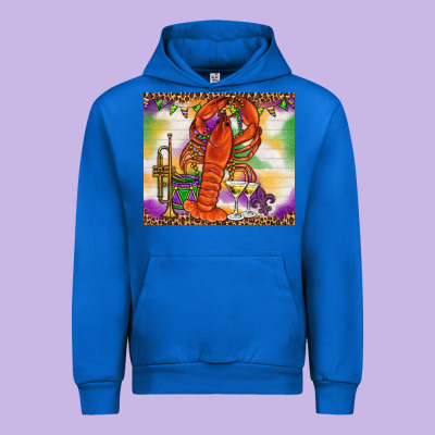 Mardi Gras Crawfish Tumbler Urban Hoodie Designed By Howdyjamesfarm