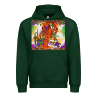 Forest Green Mardi Gras Crawfish Tumbler Urban Hoodie - HowdyJamesFarm