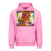 Fuchsia Pink Mardi Gras Crawfish Tumbler Urban Hoodie - HowdyJamesFarm
