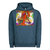 Pigment Midnight Navy Mardi Gras Crawfish Tumbler Urban Hoodie - HowdyJamesFarm