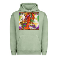 Pigment Oil Green Mardi Gras Crawfish Tumbler Urban Hoodie - HowdyJamesFarm