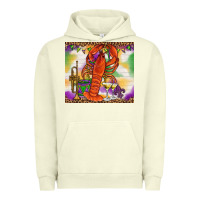 Pigment Pistachio Mardi Gras Crawfish Tumbler Urban Hoodie - HowdyJamesFarm