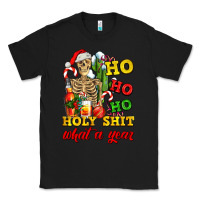 Black Christmas ho ho ho holy shit what a year skeleton Classic Tee - AdoDesignShop