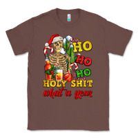 Chestnut Christmas ho ho ho holy shit what a year skeleton Classic Tee - AdoDesignShop