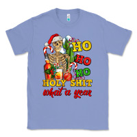 Colony Blue Christmas ho ho ho holy shit what a year skeleton Classic Tee - AdoDesignShop