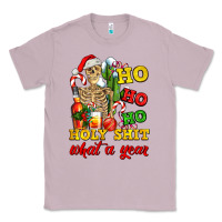 Lilac Christmas ho ho ho holy shit what a year skeleton Classic Tee - AdoDesignShop