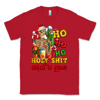 Red Christmas ho ho ho holy shit what a year skeleton Classic Tee - AdoDesignShop