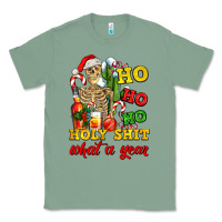 Sage Christmas ho ho ho holy shit what a year skeleton Classic Tee - AdoDesignShop