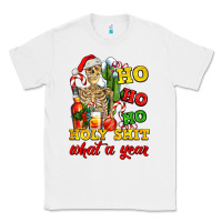 White Christmas ho ho ho holy shit what a year skeleton Classic Tee - AdoDesignShop