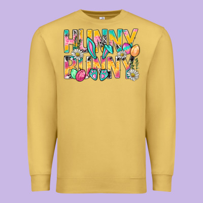 Hunny Bunny Easter Premium Sweatshirt Designed By Bundleandbundleshop