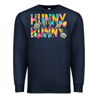 Navy Hunny Bunny Easter Premium Sweatshirt - BundleAndBundleShop