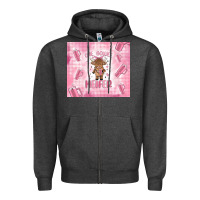 Charcoal Heather one boujee heifer Zipper Hoodie - MaliasSmallBusiness