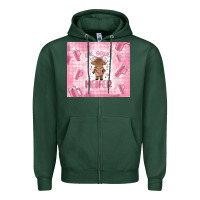 Sports Green one boujee heifer Zipper Hoodie - MaliasSmallBusiness