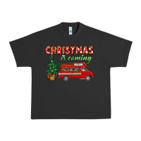 Pigment Black christmas is coming Urban Heavy Tee - BundleAndBundleShop