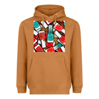 Meerkat nail polish with glitter seamless pattern bbs Heavyweight Hoodie - BundleAndBundleShop
